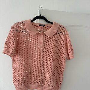 American Apparel Open Knit Tennis Sweater